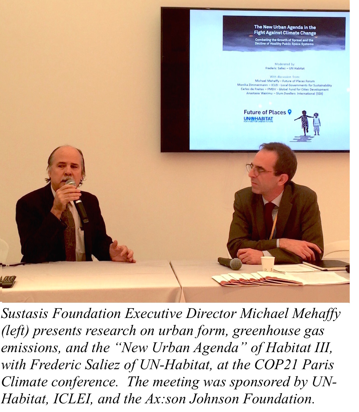 Michael Mehaffy presenting at COP21